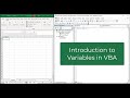 Introduction to Variables