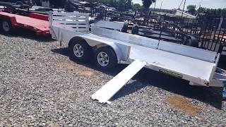 Aluma 8116 sr atv utility aluminum trailer