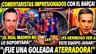 COMENTARISTAS IMPACTADOS con la GOLEADA del Barcelona 😱 '¡JUGADA DE OTRO MUNDO!' | Futbol Center