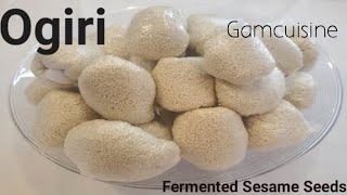 Easy way to make  Ogiri [[ fermented sesame Seeds ]]