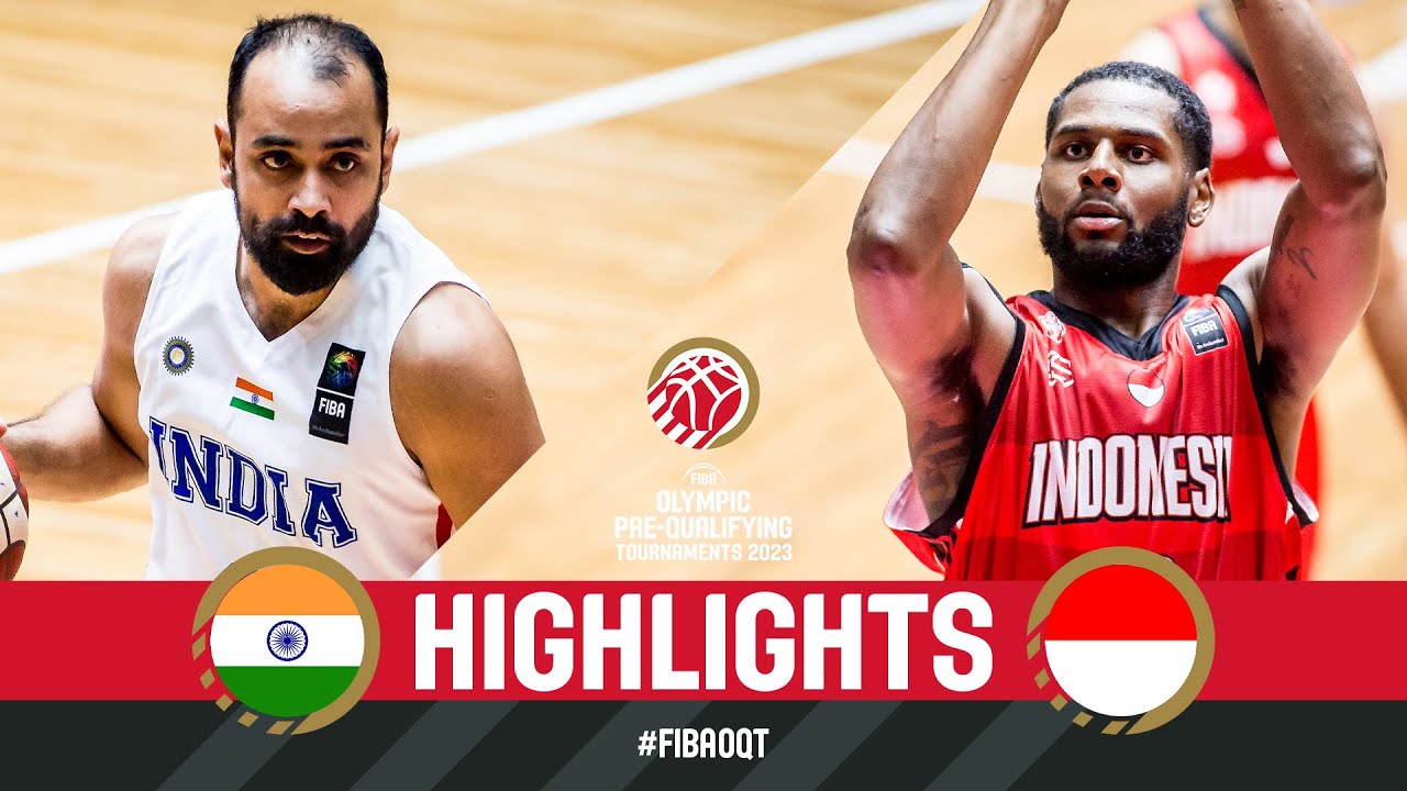 India 🇮🇳 V Indonesia 🇮🇩 | Basketball Game Highlights | FIBA Olympic Pre ...