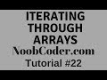 How to iterate an array with a for/while loop in Javascript