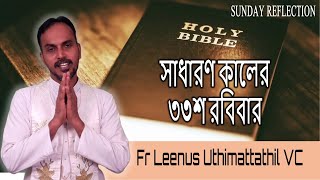 সাধারণ কালের ৩৩শ রবিবার | Fr Leenus Uthimattathil VC | Sunday Reflection