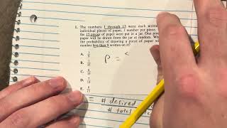ACT MATH PREP - Problem 1 (2023 Practice Test)