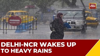 Delhi-NCR Wakes Up To Heavy Rain, Flights Impacted; Pleasant Weather To Stay For 4 More Days