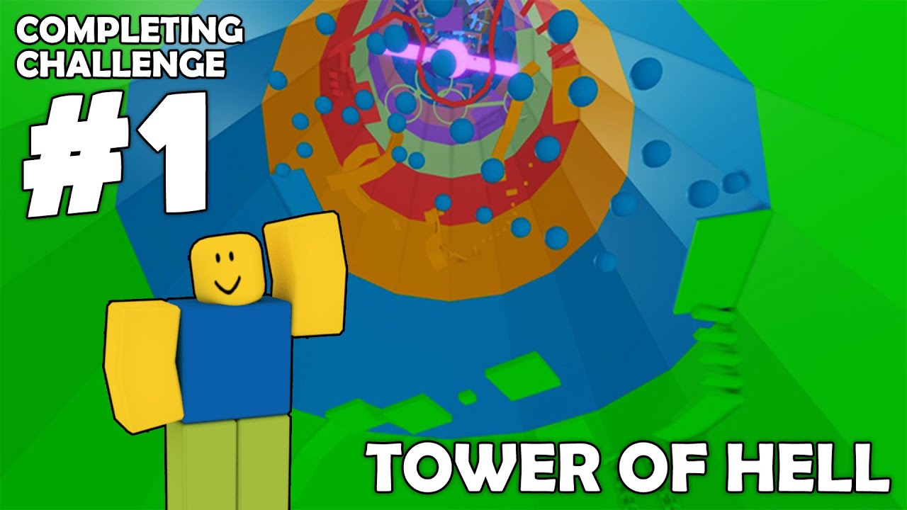 Completing Tower Of Hell Challenge 1 Youtube