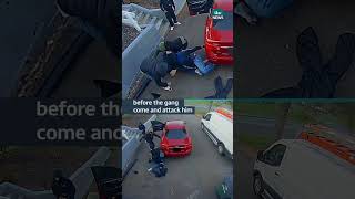 Guy takes on four thieves outside home #itvnews