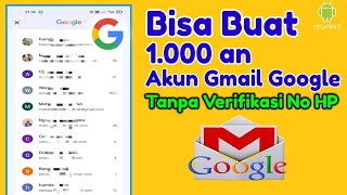 cara membuat banyak akun gmail google tanpa verifikasi no hp