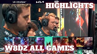 LEC W8D2 All Games Highlights | Week 8 Day 2 S12 LEC Summer 2022