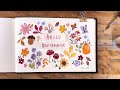 Simple Autumn Doodles | Step-by-Step Watercolor Tutorial for Beginners