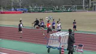 20240302山口県陸上競技強化記録会 男子100m第2組（1回目）