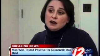 Person who tested positive for salmonella has died