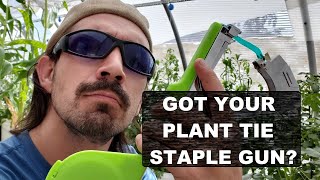 How to Use Garden Plant Tie Staple Gun \u0026 Trellis Netting