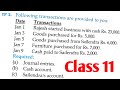 Journal Entry Questions || Cash Account || Sailendra's Account || Class 11|| Class 11 Accounts ||