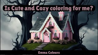 Is cute and cozy adult coloring for me? How to use alcohol markers for a fun easy page