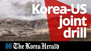 Korea and US at joint live-fire exercise