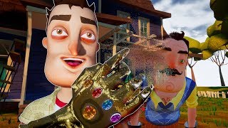 THE PLAYER FIND THE INFINITY GAUNTLET - Hello Neighbor Mod