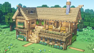 【マイクラ 建築】オークで作るおしゃれな家の作り方 #3