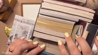 연한 보라 색감으로 빈티지 다이어리 꾸미기 ASMR #asmr #scrapbooking #journal