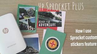 How To Use HP Sprocket Plus : Custom Stickers Feature ( PROJECT LIFE)