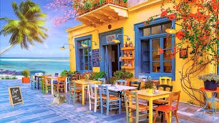 Bossa Nova: Outdoor Seaside Cafe Ambience - Relaxing Coffee Shop Music, Ocean Wave Sounds