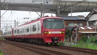 [ 代走で1800系重連 ]名鉄1801F+1803F 1554ﾚ普通須ヶ口 大里駅～新清洲駅間