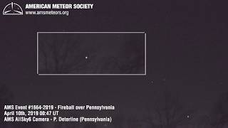 AMS EVENT 1664 2019 - Fireball over Pennsylvania