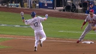 NLCS Gm3: A.J. Ellis hustles into third with a triple