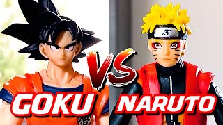 9 YEAR OLD ME PLAYING WITH TOYS | GOKU VS NARUTO | EPIC FIGHT 💥👀🔥 #Shorts
