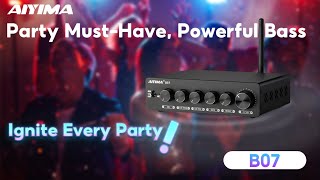 AIYIMA Bluetooth 5.2 2.1 B07: Exceptional Bass & Dual Power Supply