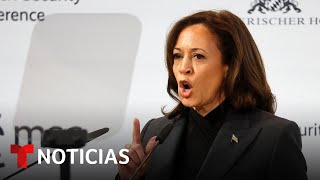 Kamala Harris acusa a Moscú de cometer crímenes de lesa humanidad en Ucrania | Noticias Telemundo