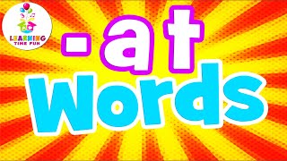 -AT Words for Kids | Read -AT Words for Children (Word Family Series)