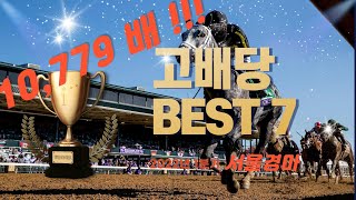 2022년 1분기 서울경마 고배당 BEST 7