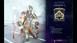 Warframe Mastery rank 33 / Legend 3 test