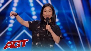 Comedian From Japan Aiko ROASTS Americans on Americas Got Talent!