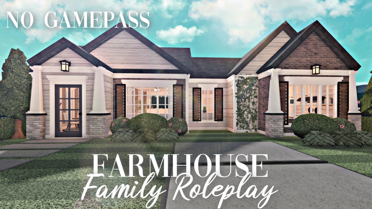Roblox Bloxburg No Gamepass Farmhouse Family House Minami Oroi