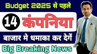 Budget 2025 से पहले ये कंपनिया  धमाका कर देगी | budget 2025 | share market news |