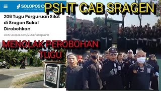 PSHT CAB SRAGEN TURUN KE JALAN MENOLAK PEROBOHAN TUGU/PRASASTI PERGURUAN PENCAK SILAT SE SRAGEN