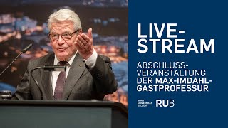 Abschlussveranstaltung mit Joachim Gauck an der Ruhr-Universität Bochum