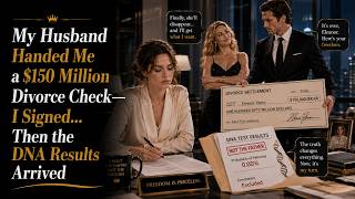 My Husband Handed Me a $150 Million Divorce Check—I Signed...Then the DNA Results Arrived