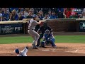 nlcs gm2 kershaw hits a line drive single to center