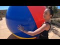 Worlds Largest Beach Ball - Merrell Twins