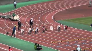 2015.11.1 福岡県小学生秋季陸上競技大会 6年生80ｍH決勝