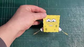 SpongeBob from SpongeBob SquarePants - Papercraft Timelapse