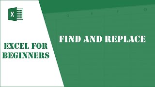Excel Tutorial 19 - Find and Replace
