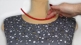 ⭐Here’s how to neatly reduce a deep neckline / Sewing tips and tricks