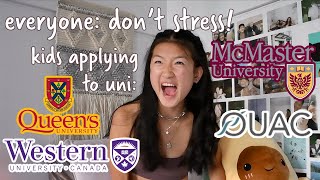 HOW I APPLIED TO ONTARIO UNIVERSITIES out of province | ouac, western, queens + mcmaster