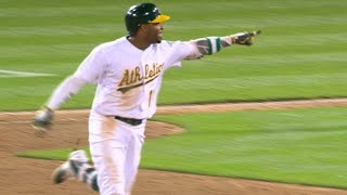 MIN@OAK: Davis earns four hits, including walk-off HR