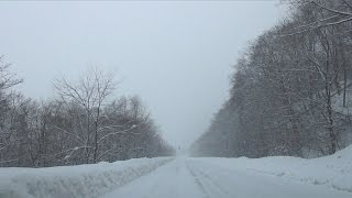 北海道 陸別町〜本別町 雪道ドライブ 車載動画 2015/03/04