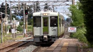 東北本線　キハ110系3621D快速はまゆり1号　矢幅駅到着　2014年6月14日